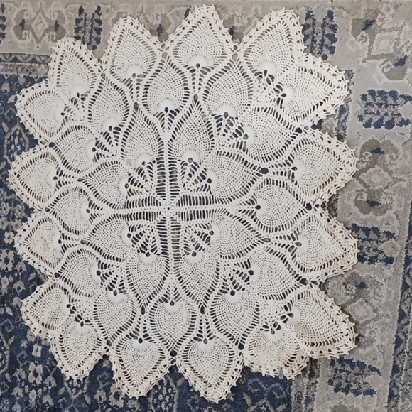 COTTON CROCHETED DOILY - Picture 2 of 5